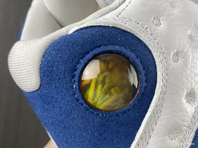 1st Kicks Shoes French 414571-164 Jordan 13 Blue Air 0614